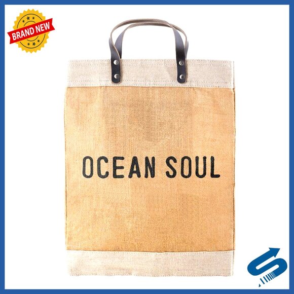 Durable Reusable Grocery Tote Waterproof Lined Market Shopping Bag